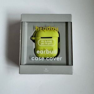 Heyday Yellow-Green Earbud Case Cover for Apple Airpod Gen 1 and Gen 2  New /Box